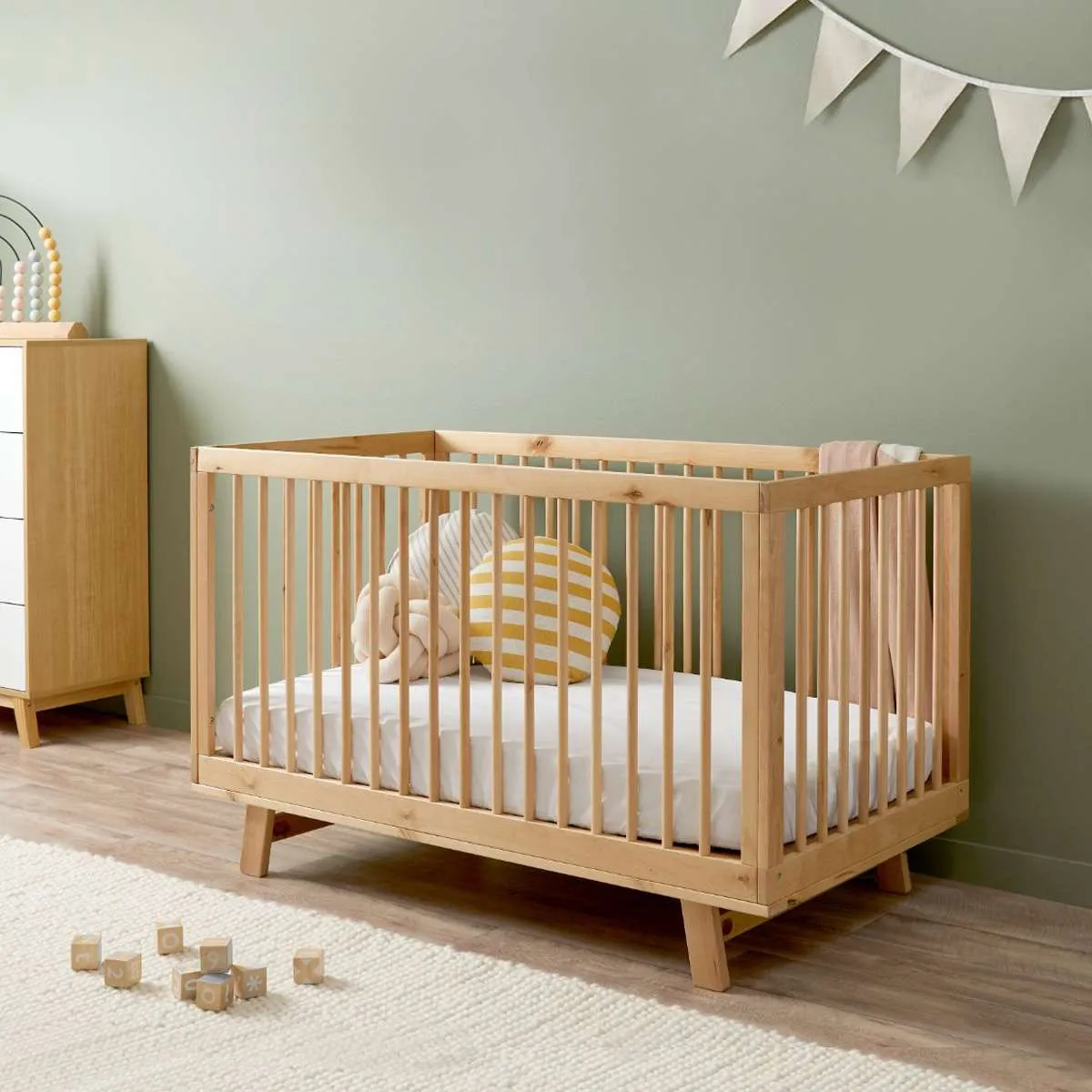 Aspen Classic Cot - Natural Birch