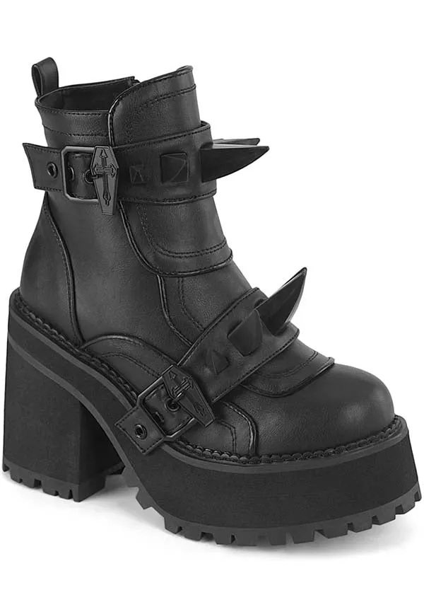 ASSAULT-72 [Black] | PLATFORM BOOTS [PREORDER]