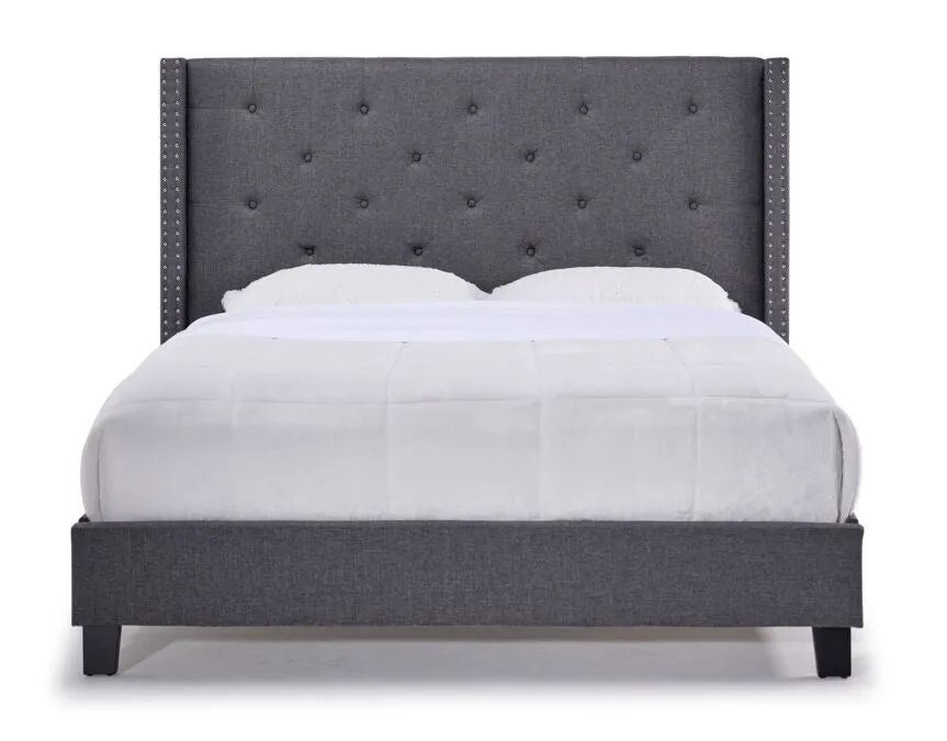 Audrey 3-Piece Full Bed - Dark Grey