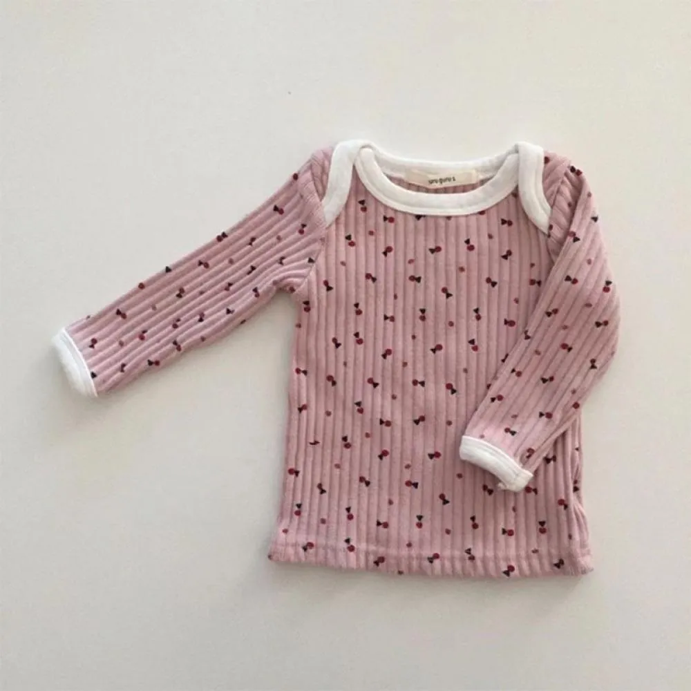 Autumn Winter Baby Cotton Long Sleeve Trousers Two Piece Set Wholesale Baby Clothes