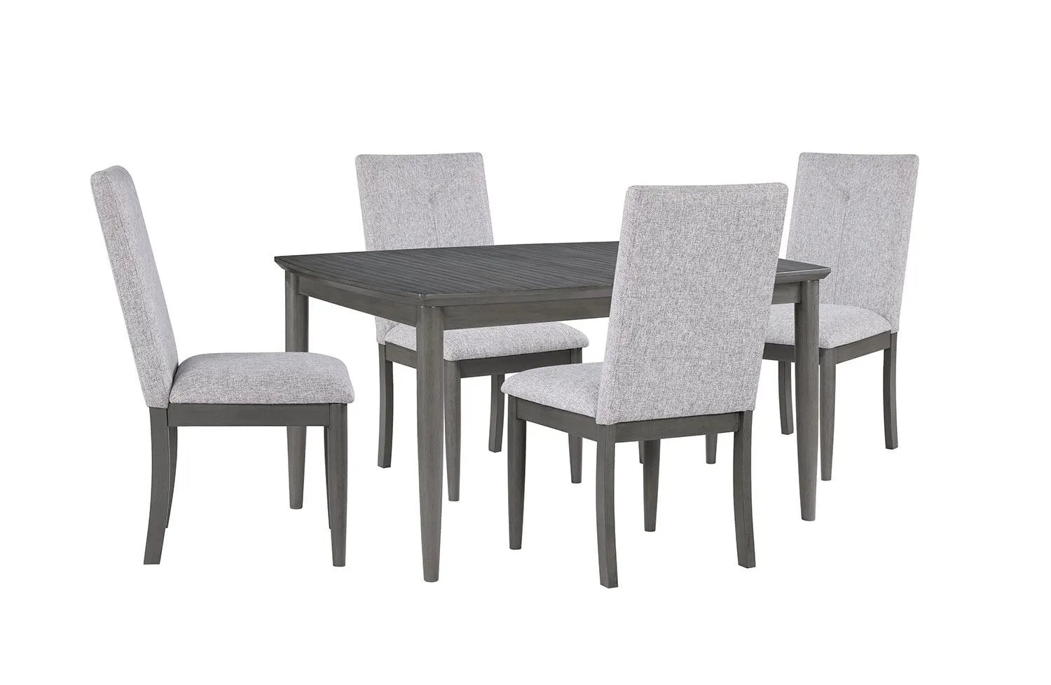 Ayana 5-Piece Extendable Dining Set - Grey