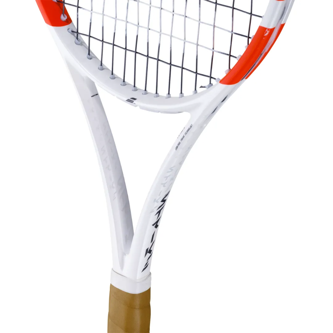 Babolat Pure Strike 97 Unstrung Tennis Racquet [White/Red/Black]