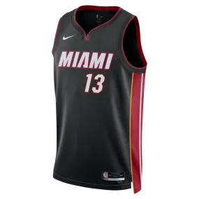 Bam Adebayo Nike Miami HEAT Icon Black Swingman Jersey