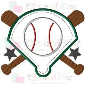 Baseball Diamond Applique Design