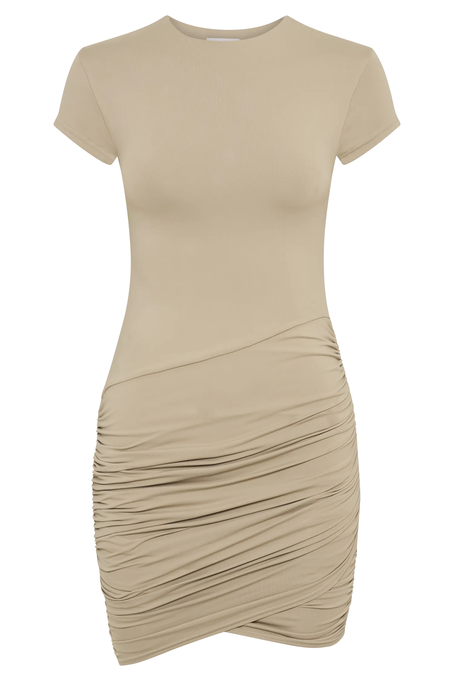 Baylee Recycled Nylon Mini Dress -Taupe