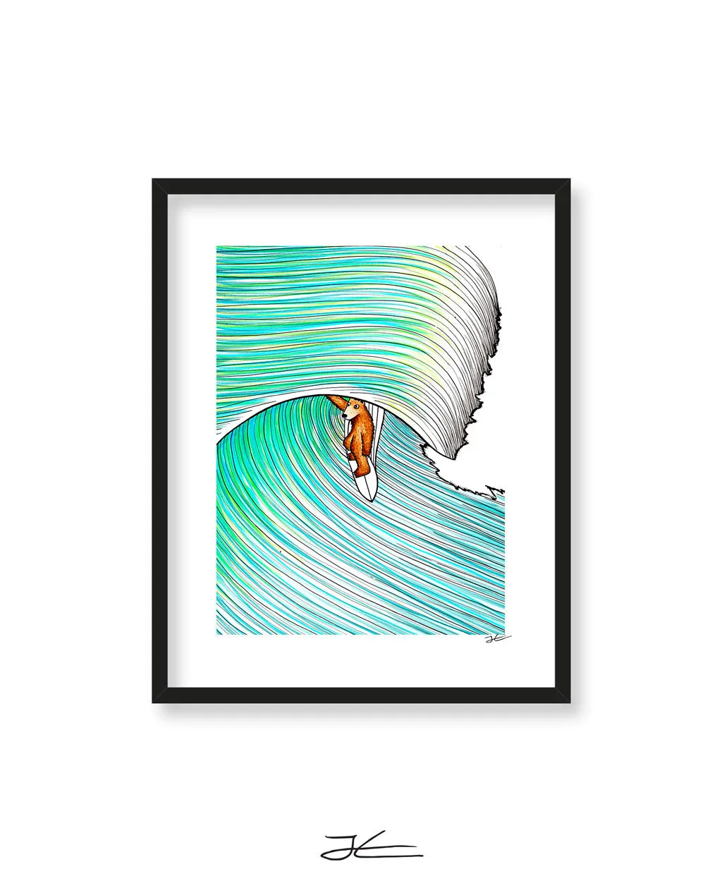 Bear Barrel - Print/ Framed Print