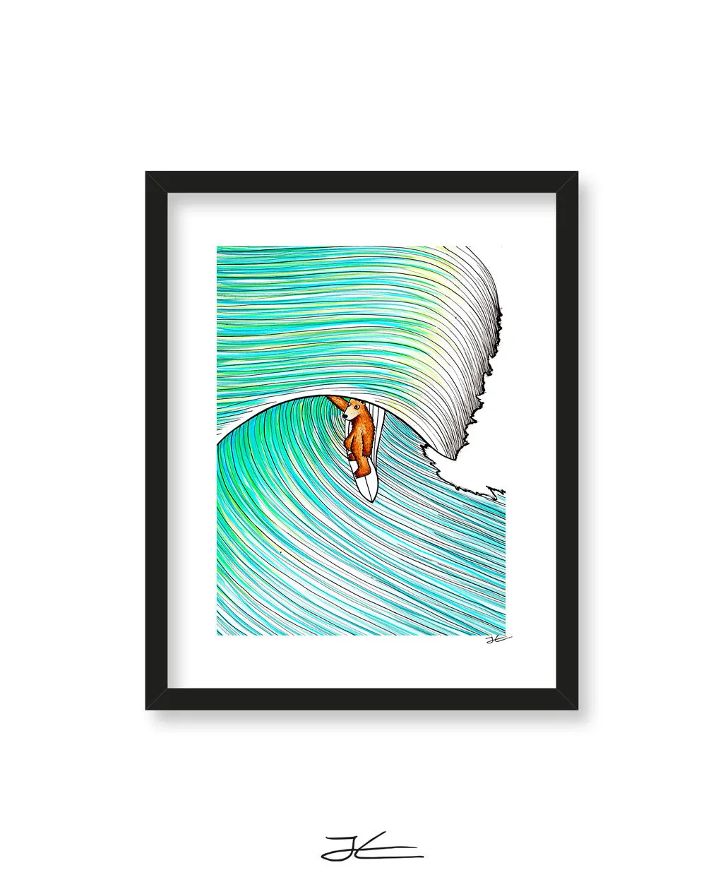 Bear Barrel - Print/ Framed Print