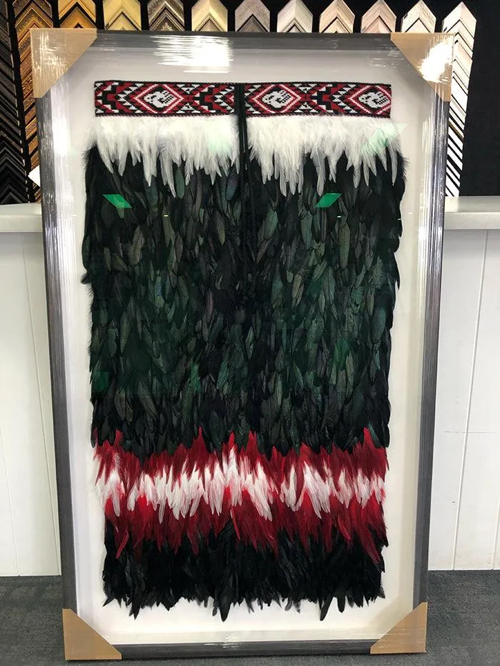 Beautiful Ngapuhi Black White Red Korowai