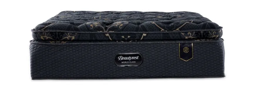 Beautyrest World Class Viscount Plush Twin XL Mattress and Boxspring Set