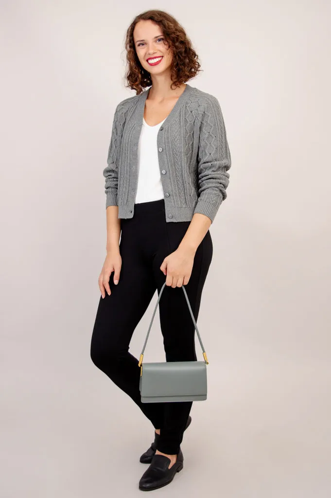 Bena Cardigan, Grey, Cotton