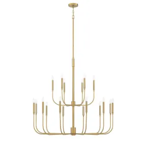 Beverly 18 Light Chandelier - Brass