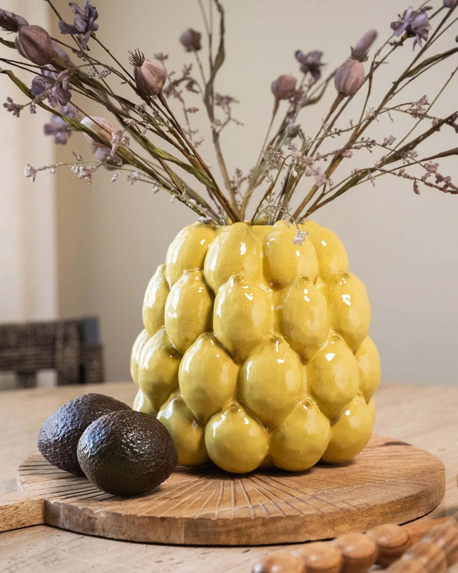 Bloomingville - Large Vase Lemon