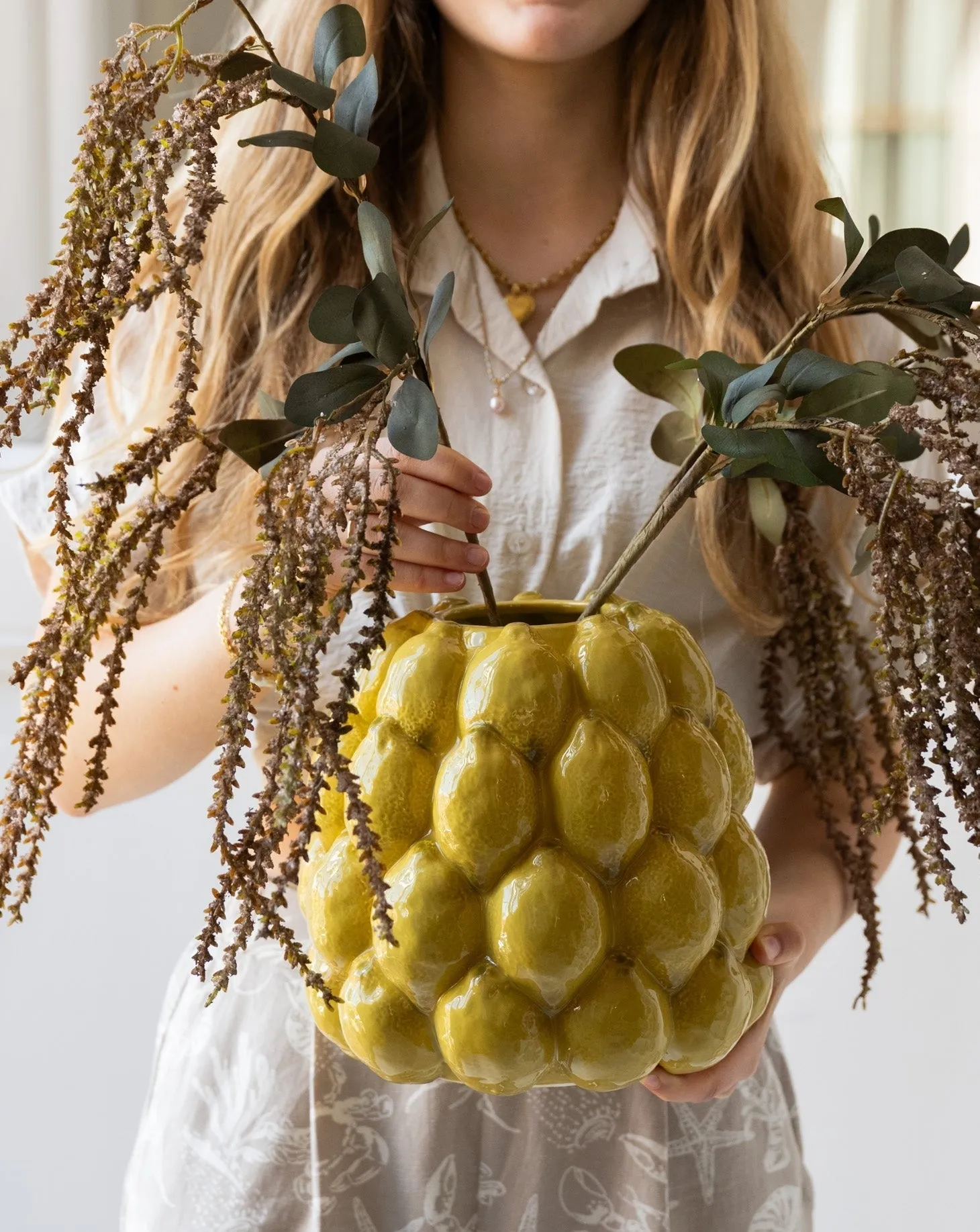 Bloomingville - Large Vase Lemon