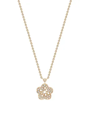 Blossom Mini Rose Gold Diamond Pendant