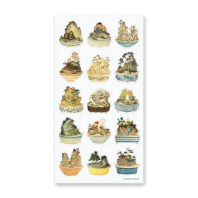 Bonsai Art Sticker Sticker Sheet