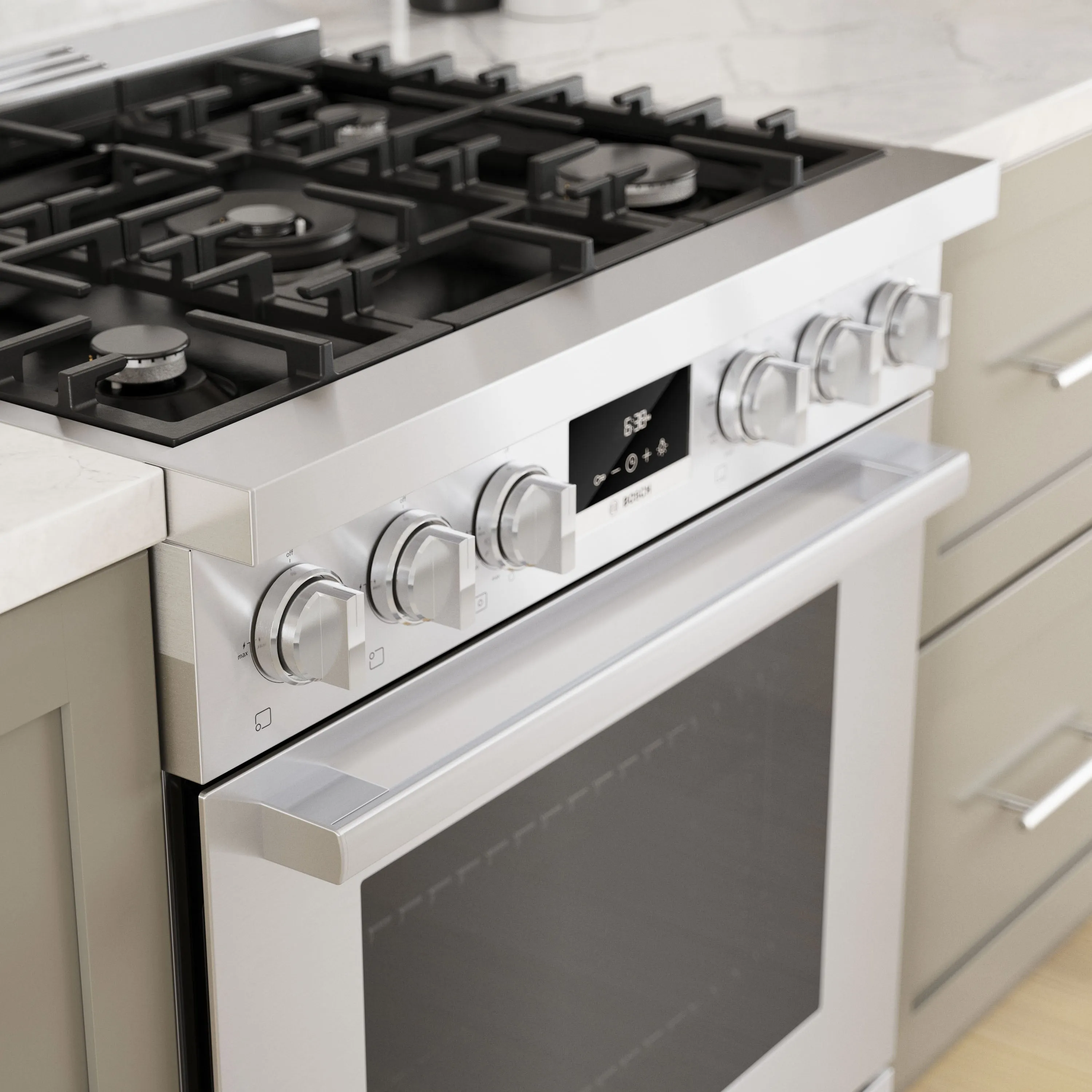 Bosch 30" Industrial Style Gas Range Stainless Steel - HGS8055UC