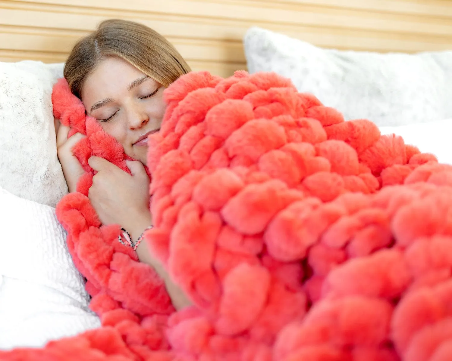 Bouncing Bubbles Georgia Peach Blanket