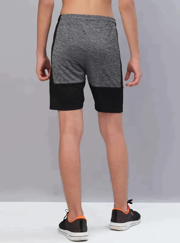 Boys Melange Slim Fit Shorts with TECHNO GUARD