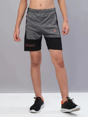 Boys Melange Slim Fit Shorts with TECHNO GUARD