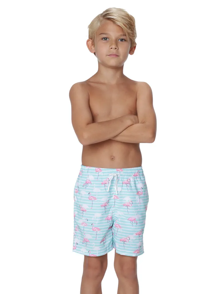 Boys printed swim shorts