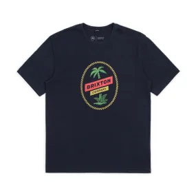 Brixton Tosh Premium T-Shirt Navy Blue