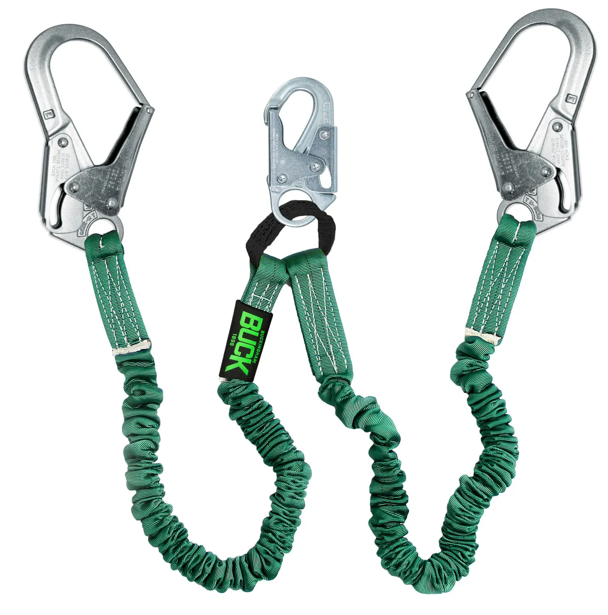 Buck-V Style Energy Absorbing Lanyard - 8V6716D 4S1X12