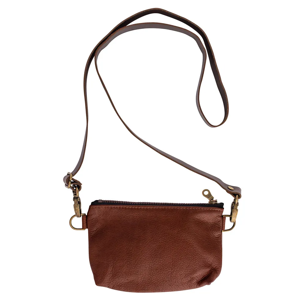 Buckle Up Convertible Bag - Cognac