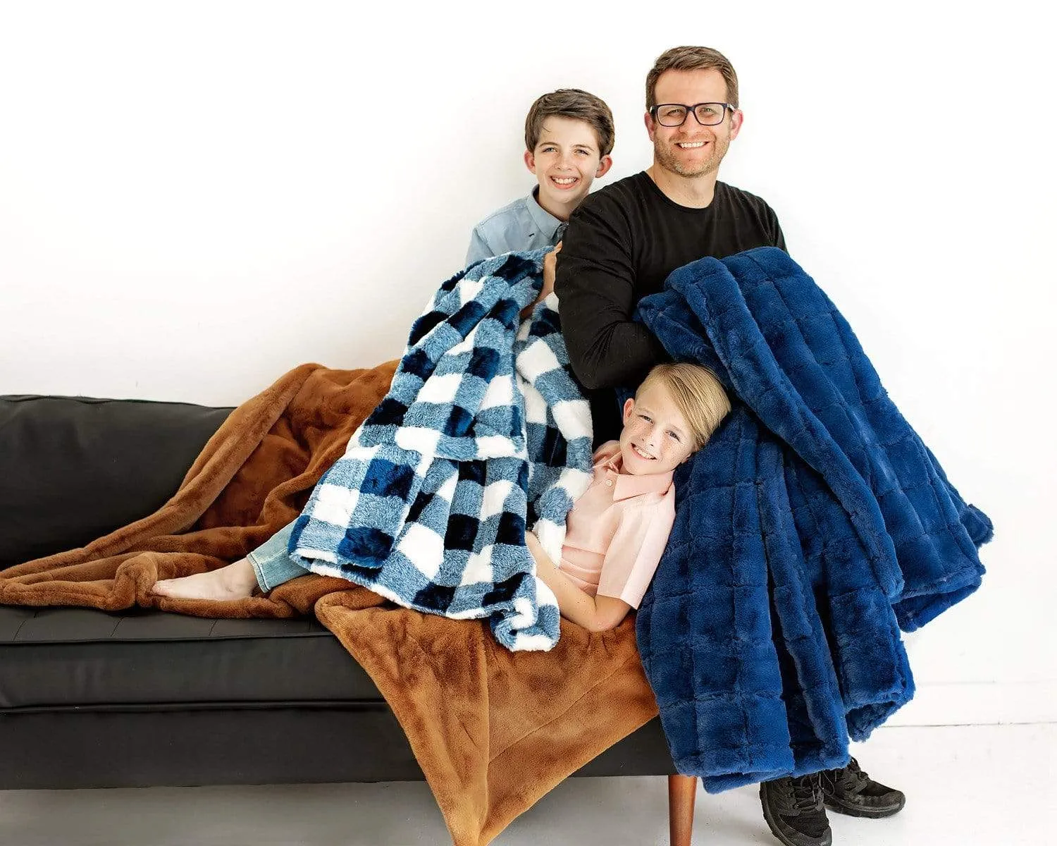 Buffalo Check Navy Blanket