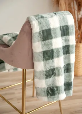 Buffalo Check Silver Mist Blanket