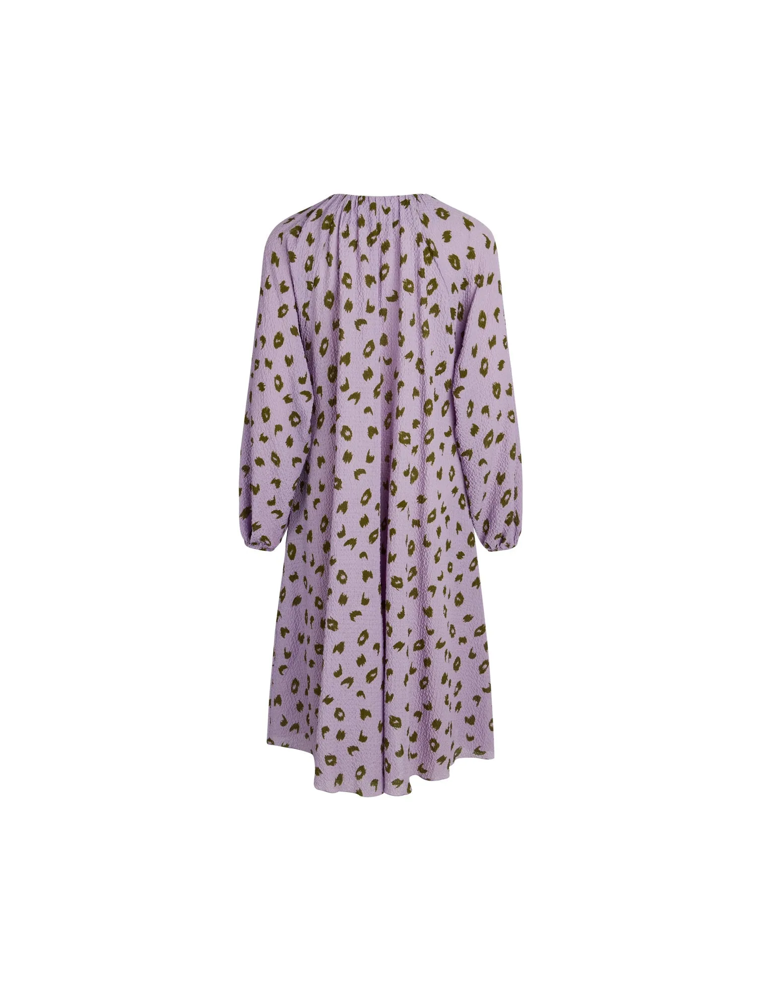 Bumpy Flower Bellini Dress,  Brushed Dot AOP Lavendula