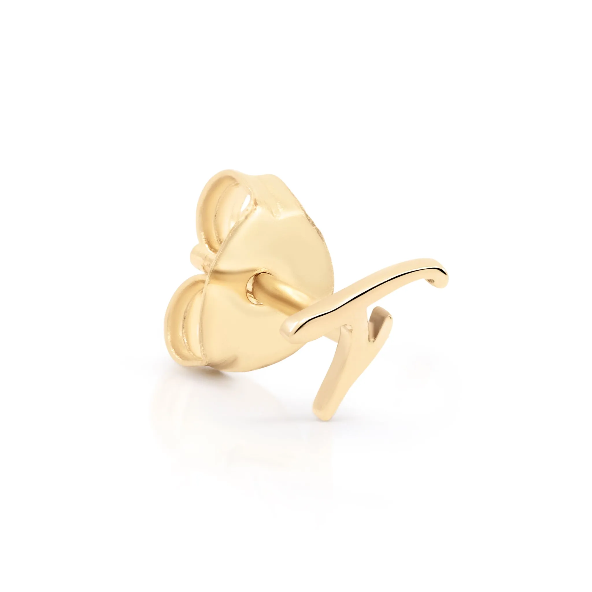 By Charlotte 14k Gold Love Letter Initial Single Stud Earring