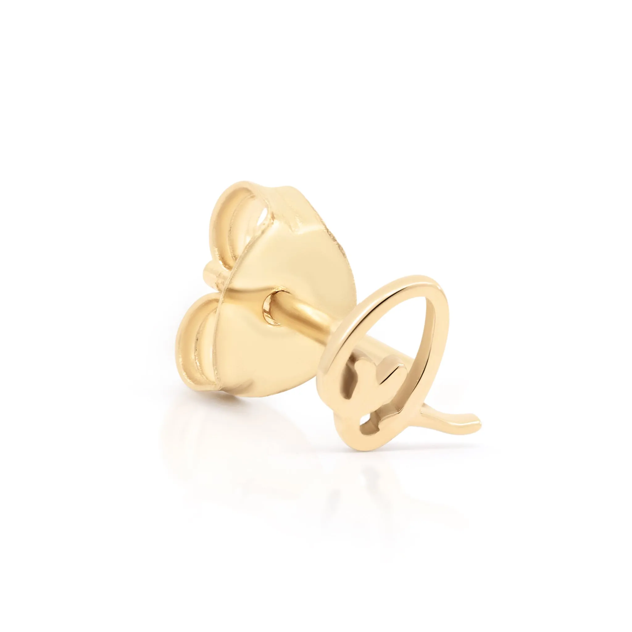 By Charlotte 14k Gold Love Letter Initial Single Stud Earring