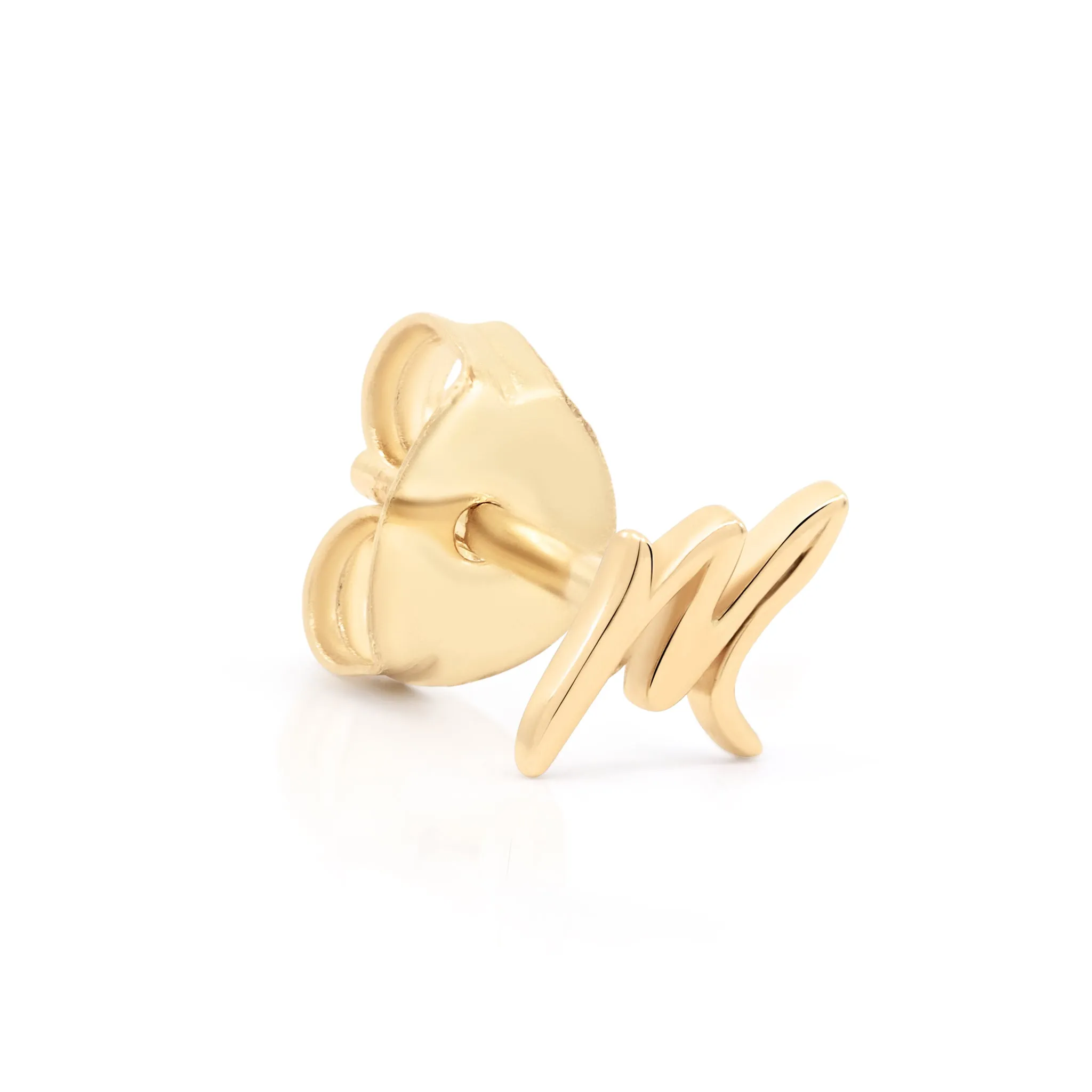 By Charlotte 14k Gold Love Letter Initial Single Stud Earring