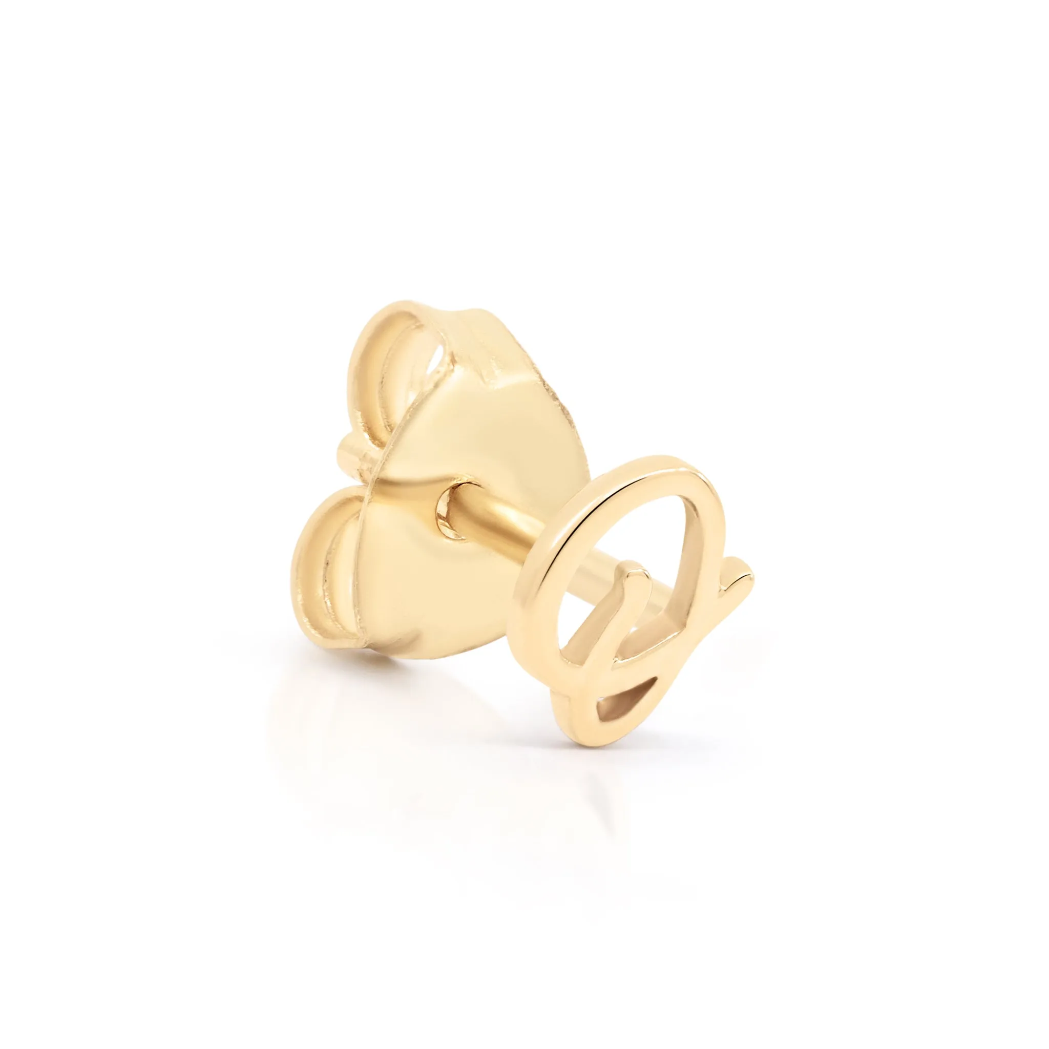 By Charlotte 14k Gold Love Letter Initial Single Stud Earring