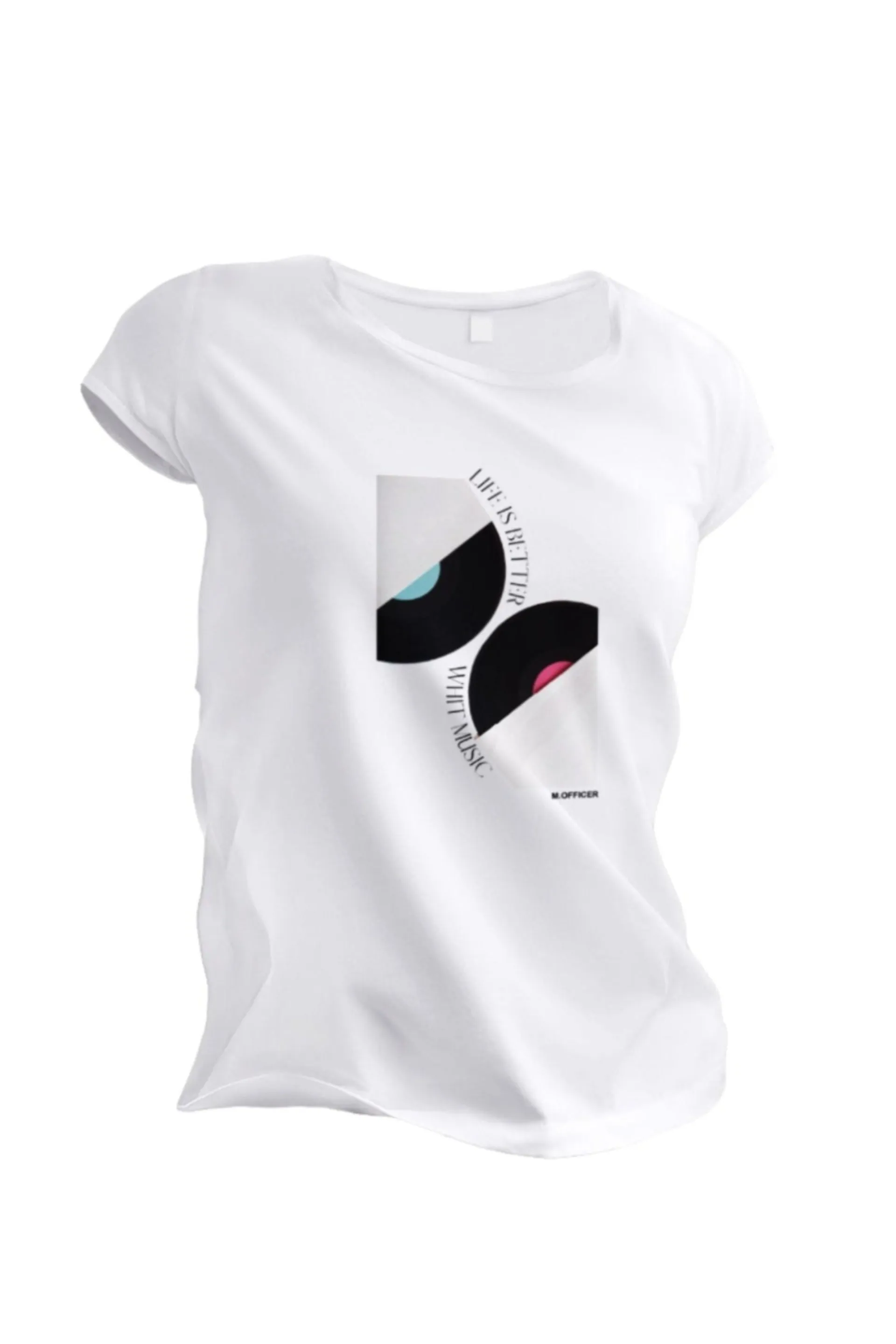 CAMISETA COMFORT ESTAMPA DISCO