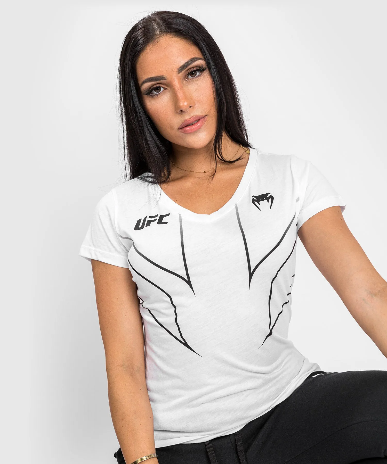 Camiseta de mujer UFC Venum Fight Night 2.0 Replica - Blanco