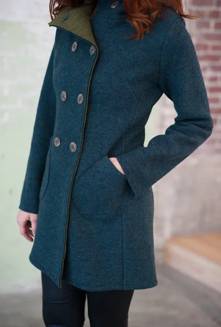 CAR COAT · teal