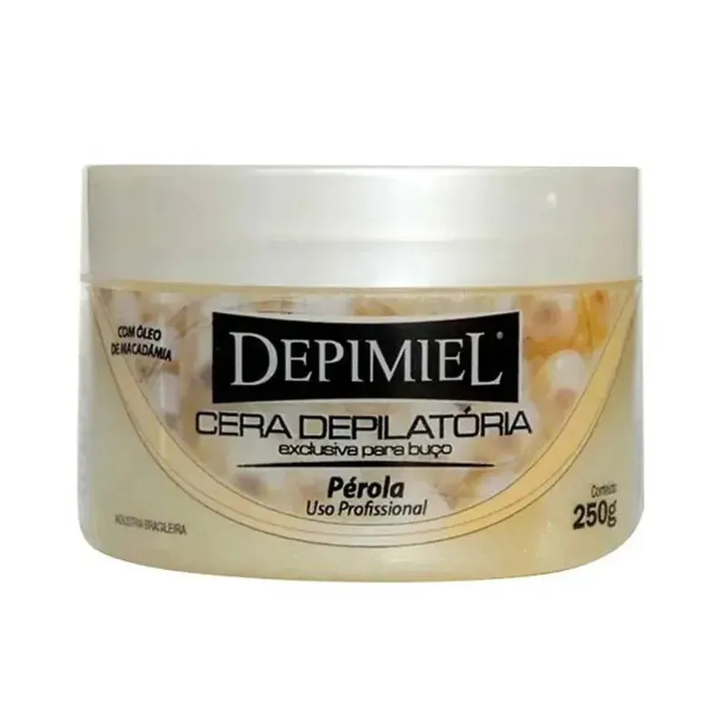 CERA DEPILATÓRIA PEROLADA DEPIMIEL 250G