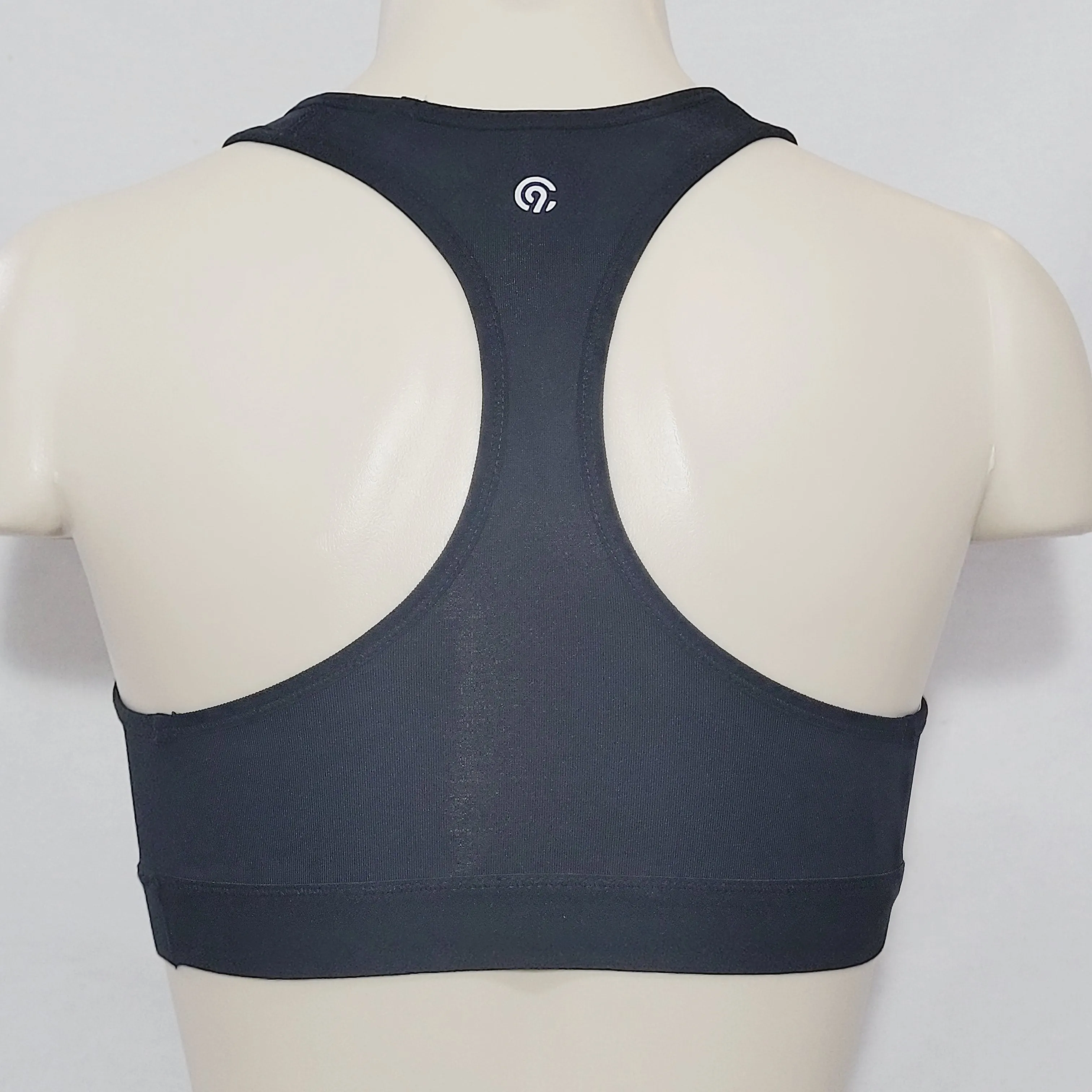 Champion N9678 Power Core Compression Padded Racerback Sports Bra LARGE Black