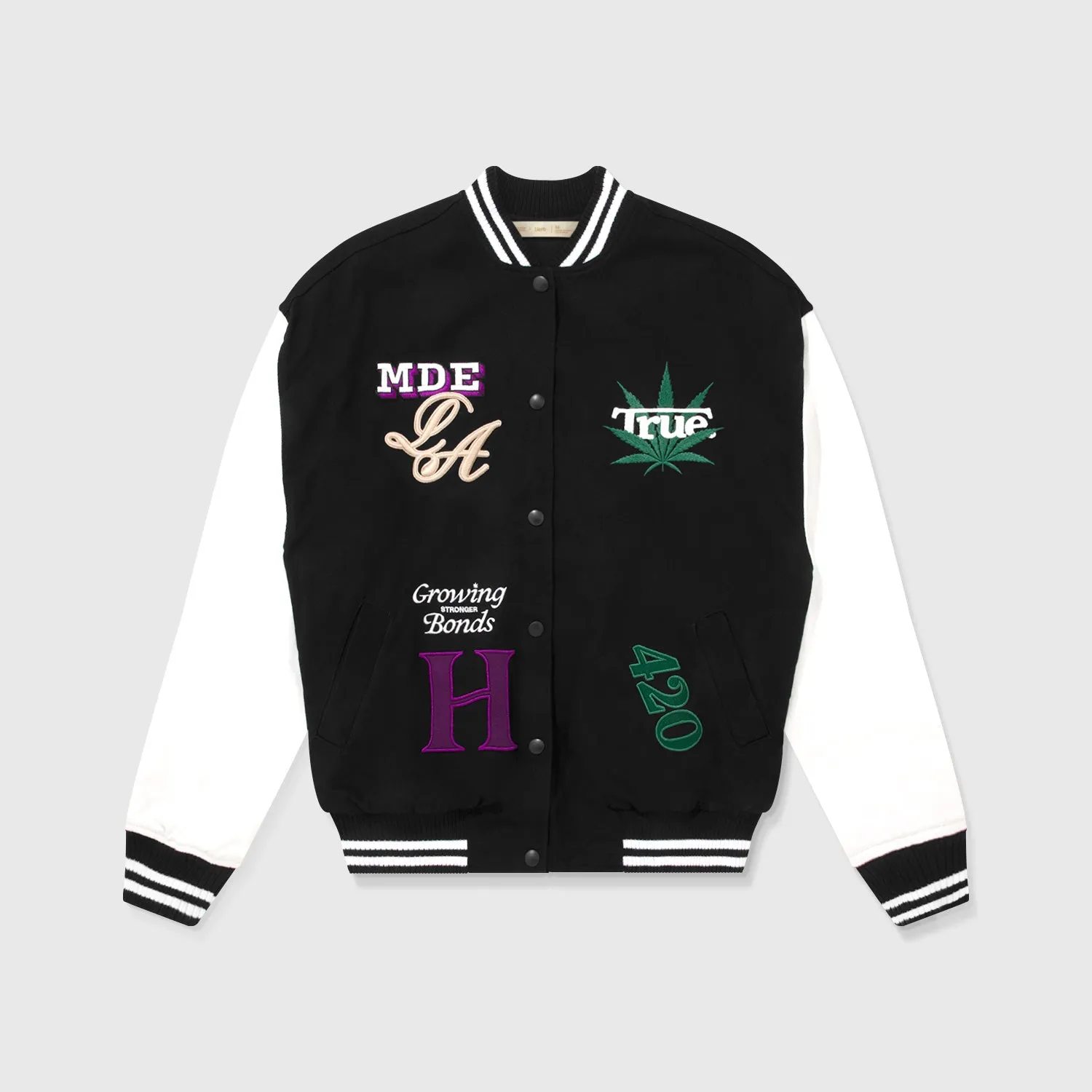 Chaqueta Bomber True X Herb - Negra