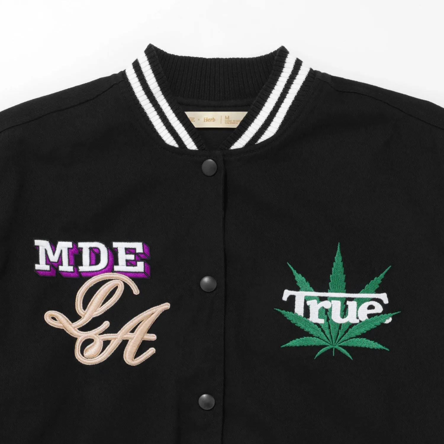 Chaqueta Bomber True X Herb - Negra