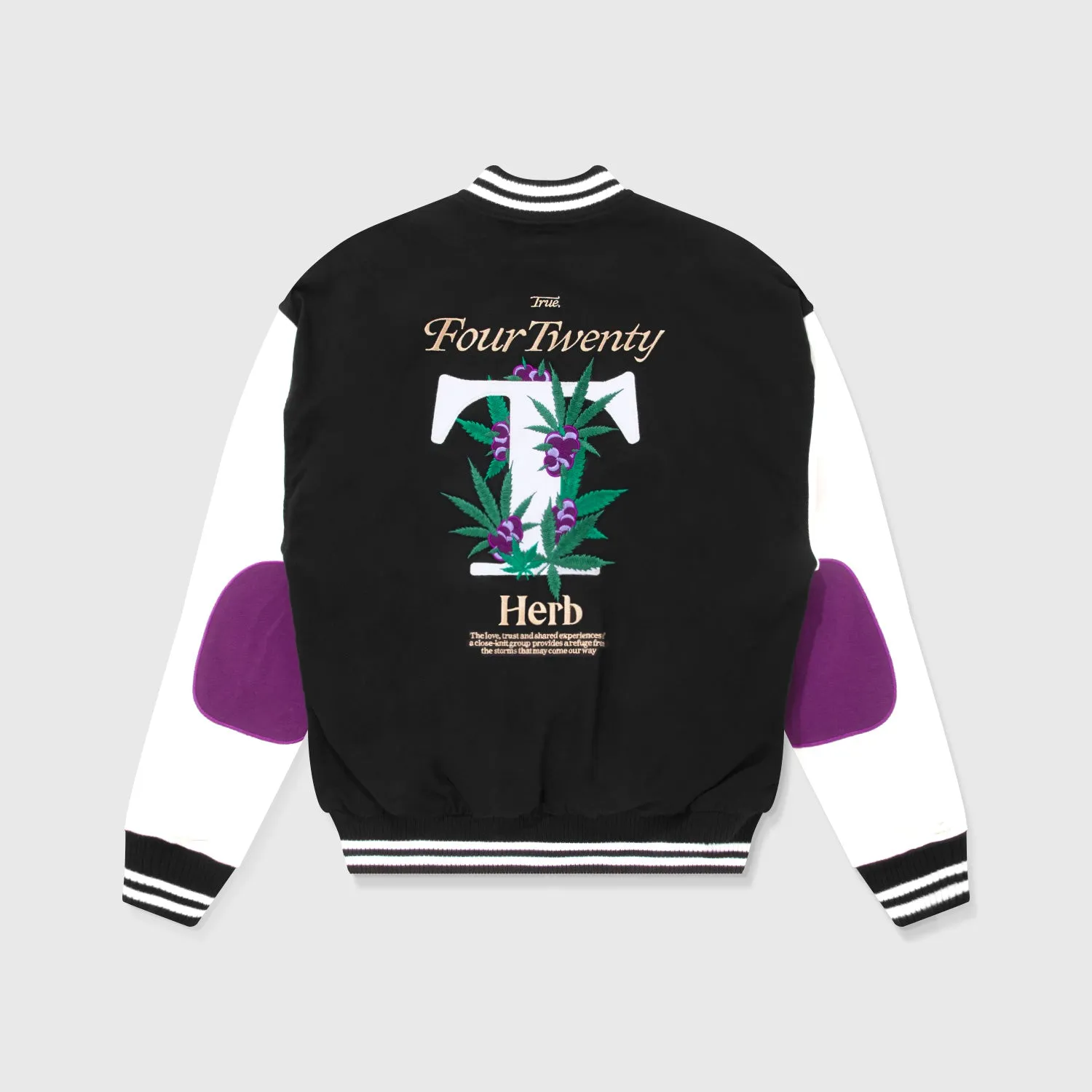 Chaqueta Bomber True X Herb - Negra