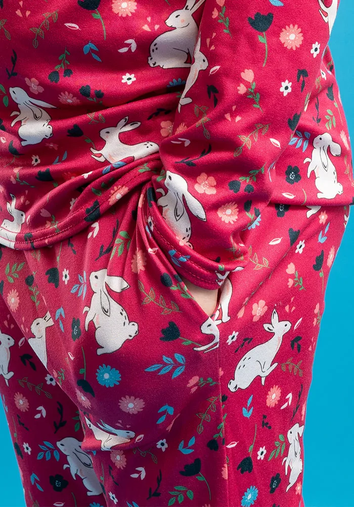 Children's Bunny Print Pyjama Set (Clover)