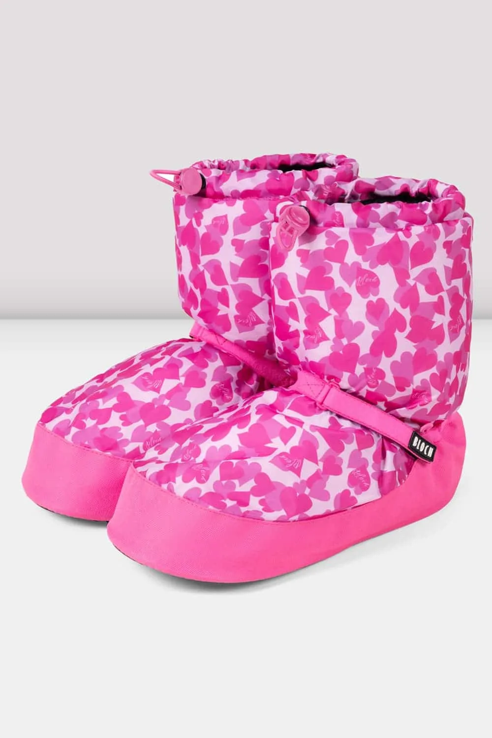 Childrens Confetti Hearts Print Warm Up Booties