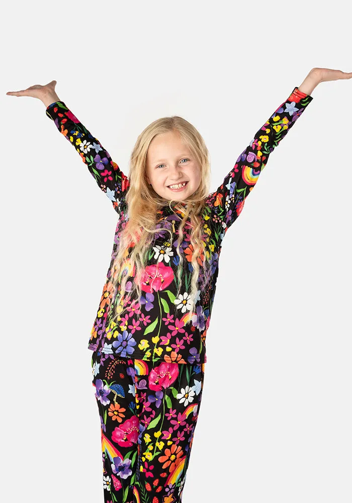 Children's Rainbow Garden Print Pyjama Set (Carmelo)