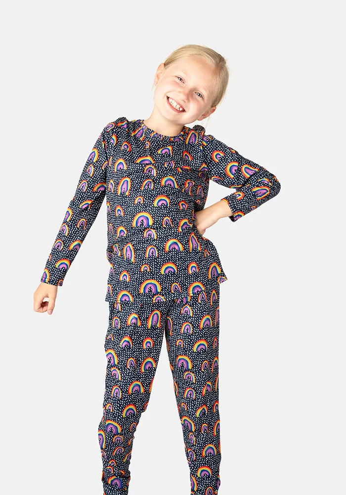 Children's Rainbow Print Pyjama Set (Nara)