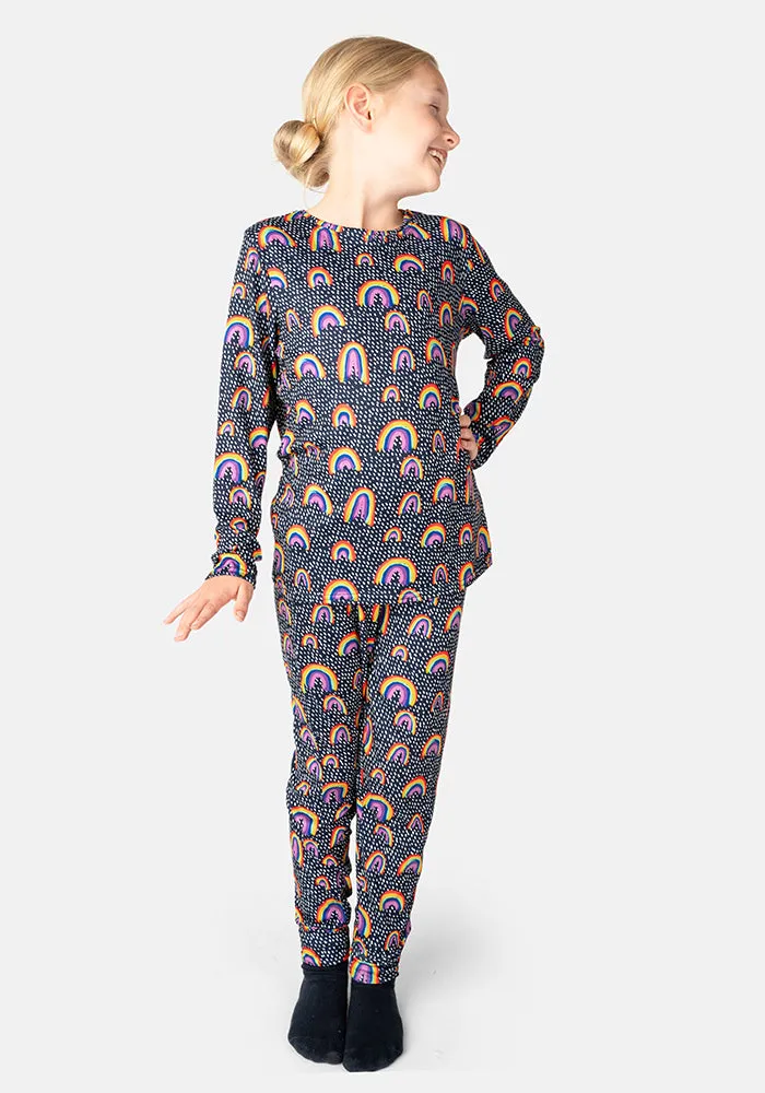 Children's Rainbow Print Pyjama Set (Nara)