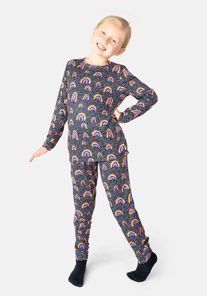 Children's Rainbow Print Pyjama Set (Nara)