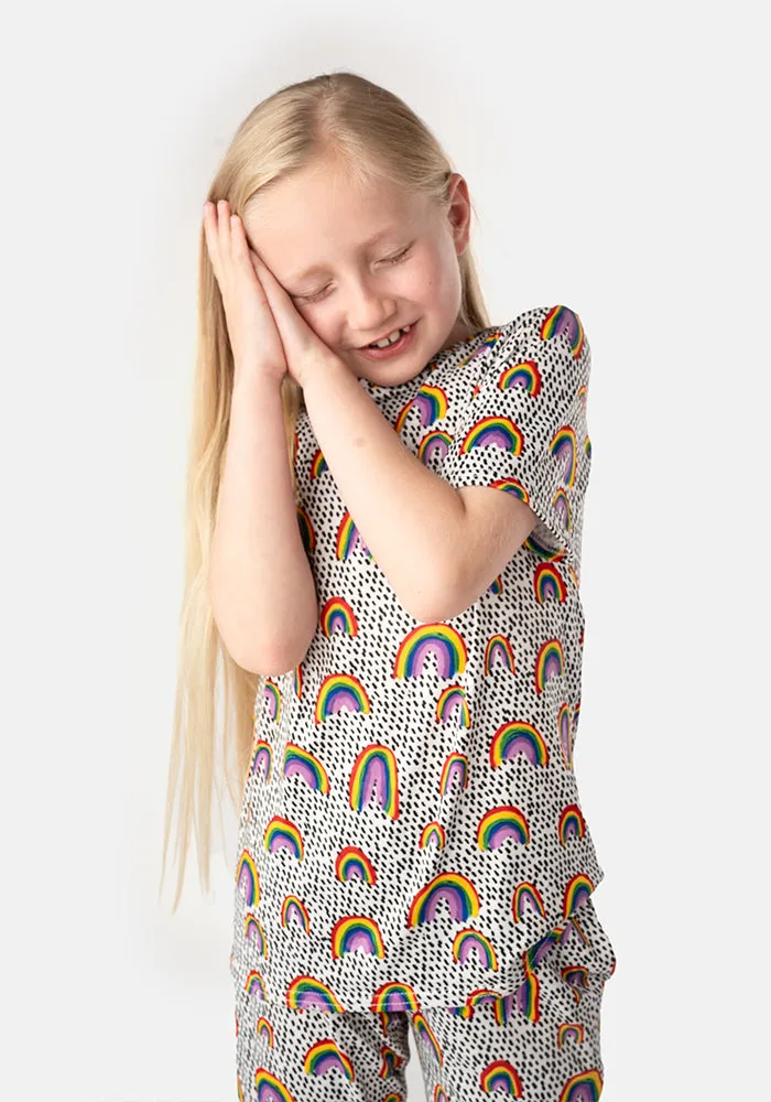 Children's Rainbows Print Pyjama Set (Iria)