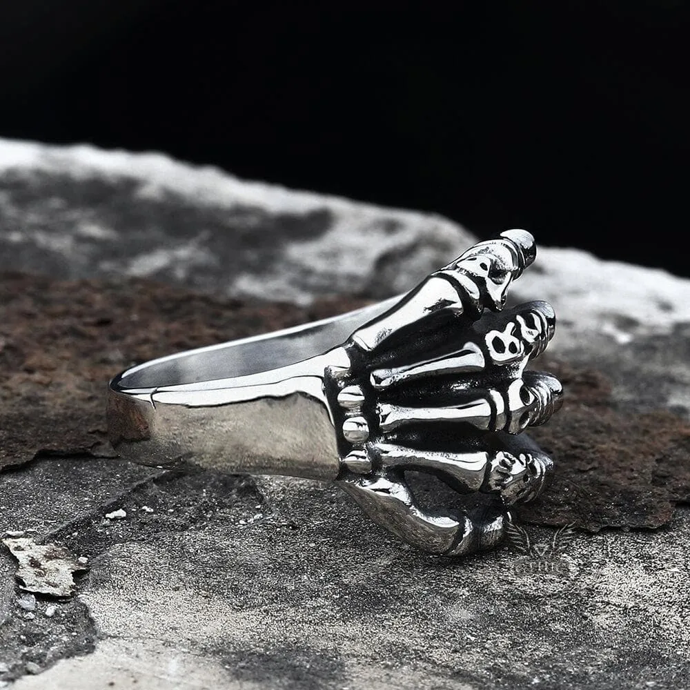 Claw Stainless Steel Skull Ring